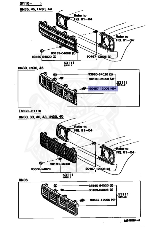 Toyota - Hilux - LN40 - 1979 - DLX TYPE - Manual - L