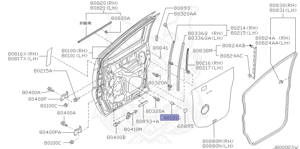 Nissan - Elgrand - E50 - 2001 - X GRADE - HARDTOP(K) - 2 WHEEL DRIVE(2WD) - AUTOMATIC TRANSMISSION(AT) - VQ35DE