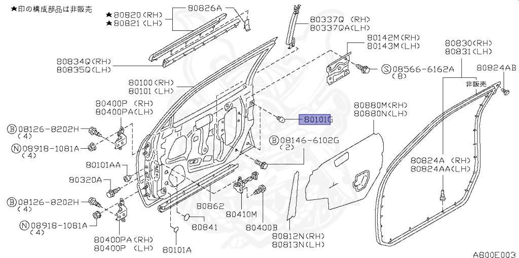 Nissan - Skyline - R34 25GT - ENR34 - 1998 - 25GT - 4 DOOR SEDAN(4S) - AUTOMATIC-FLOOR SHIFT(AT.F4) - High cast, 2-link (IRS.2WD) - RB25DE