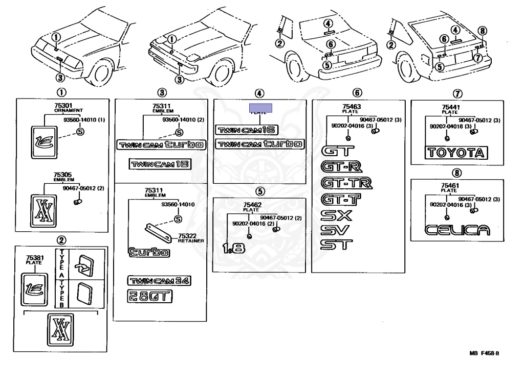 Toyota - Celica - AA63 - 1985 - GT TYPE - COUPE - Manual - 4AGEU