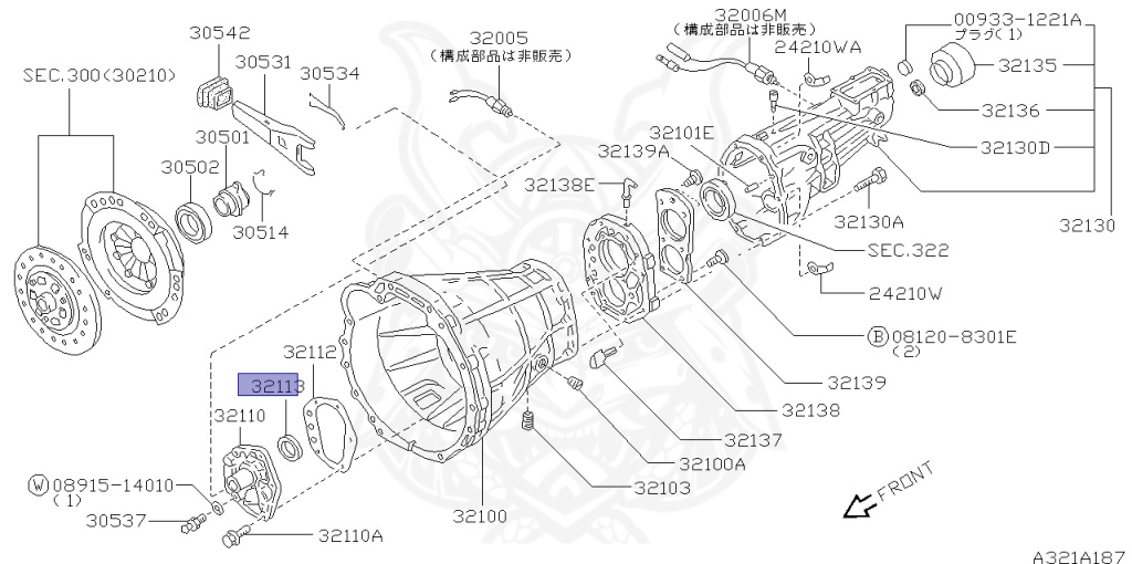 Nissan - Skyline - R32 GTS-t/4 - HCR32 - 1991 - GTST. Type M - 4-door sports sedan (4K) - Hi-Cas 2-Link (HI.2WD) - MANUAL TRANS 5-SPEED(MT.F5) - RB20DET