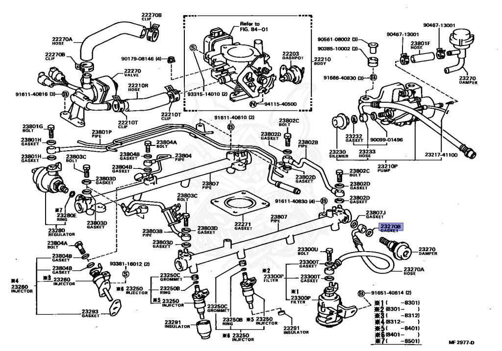 A  90430-17002 - Toyota - Gasket (for Pulsation Damper Hose
