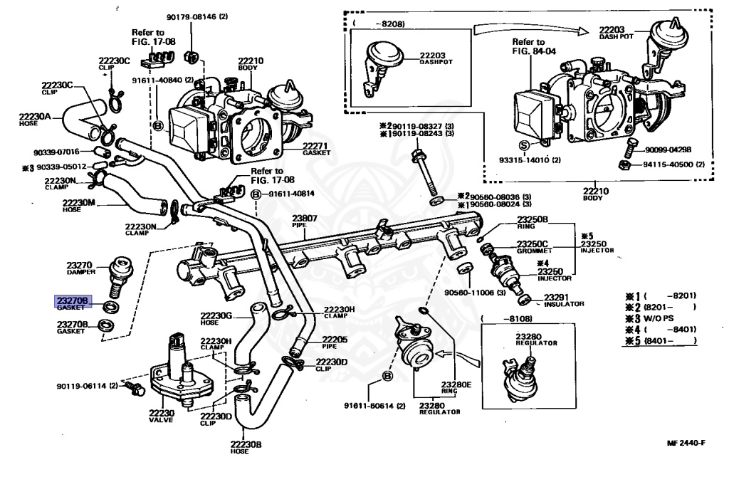 90430-17002 - Toyota - Gasket (for Pulsation Damper Hose