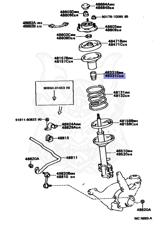 Toyota - Carina - ST190 - 1993 - SE TYPE - Automatic - 4SFE