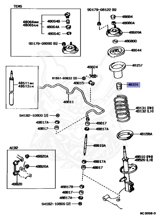 Toyota - Corolla - AE95 - 1989 - SE TYPE - 4-DOOR - Automatic - 4AF