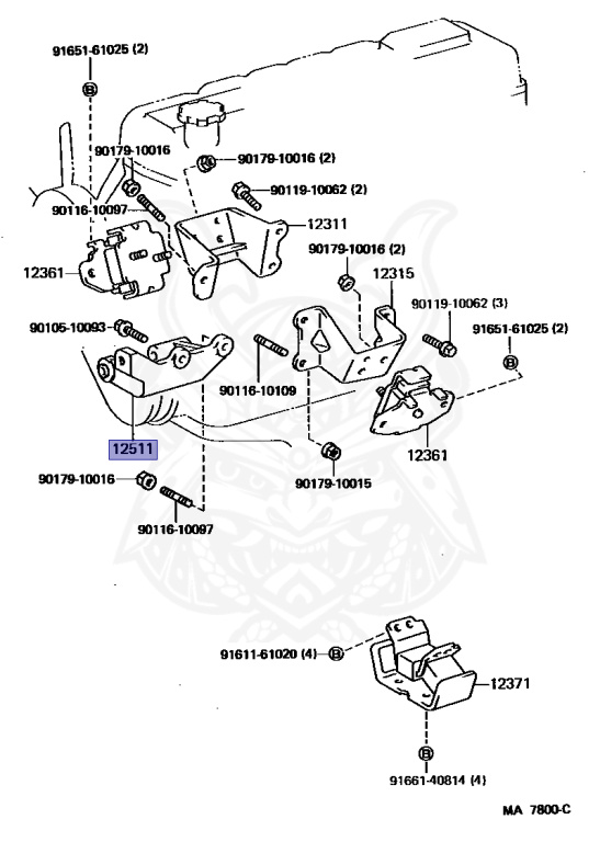 Toyota - Crown - MS125 - 1986 - ROYAL SALOON TYPE - SEDAN - Automatic - 6MGEU