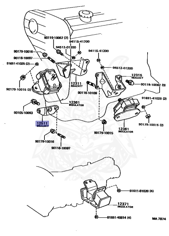 Toyota - Celica - MA61 - 1985 - GT TYPE - LIFTBACK - Manual - 5MGEU