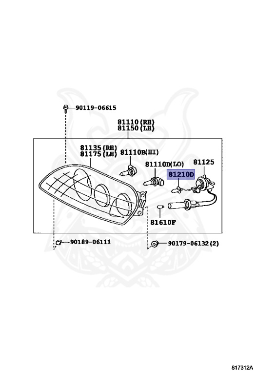 90981-13048 - Toyota - Bulb, Fog Lamp - Nengun Performance