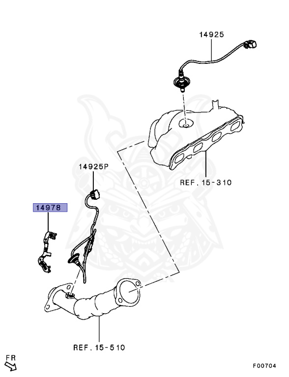 1588A297 - Mitsubishi - Clip, Oxygen Sensor - Nengun Performance