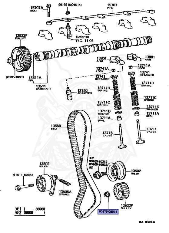 Toyota - Crown - GS136V - 1988 - DLX TYPE - V(MODEL MARK) - Manual - 1GE