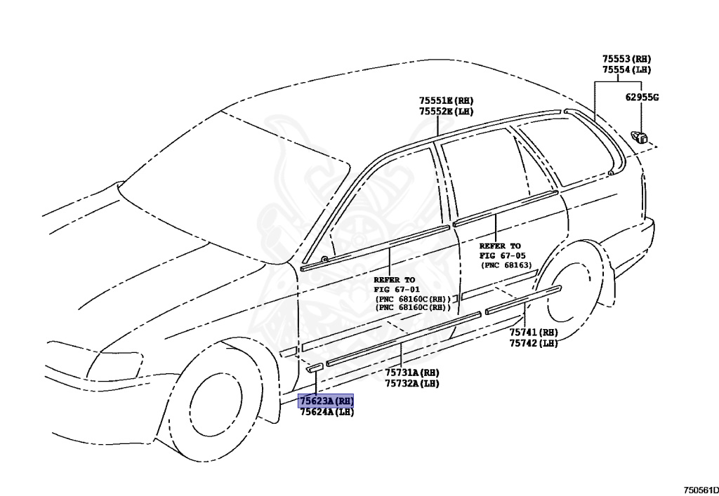 Toyota - Corolla - AE101G - 1996 - BZ-TOURING TYPE - WAGON - Manual - 4AGE