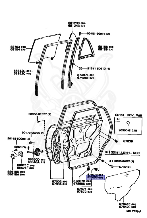 Toyota - Majesta - JZS155 - 1995 - ROYAL SALOON TYPE - SEDAN - Automatic - 2JZGE