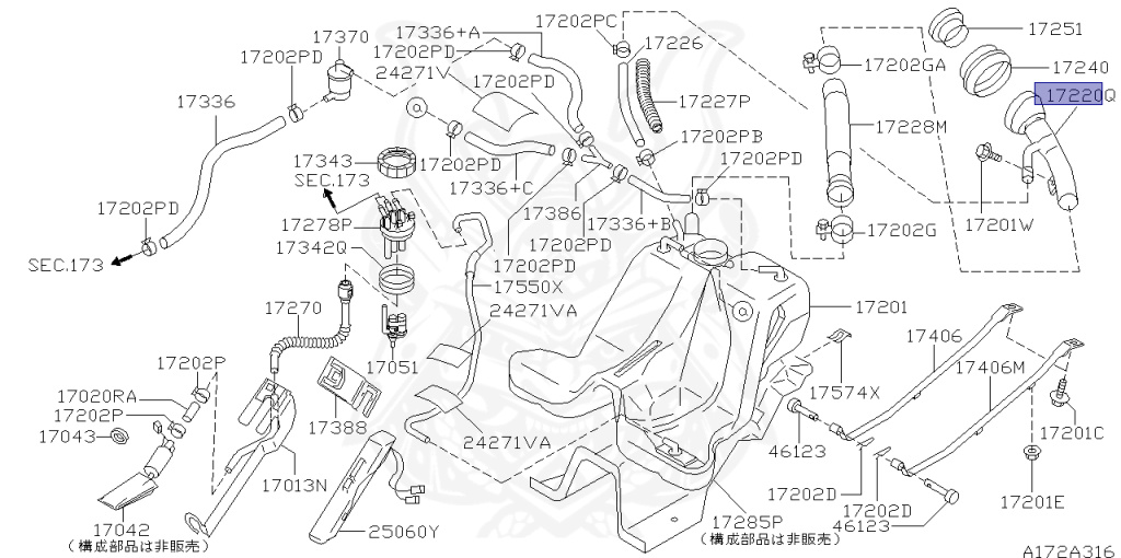 Nissan - Skyline - R34 GT - HR34 - 1998 - 20GT - 4 DOOR SEDAN(4S) - AUTOMATIC-FLOOR SHIFT(AT.F4) - High cast, 2-link (IRS.2WD) - RB20DE