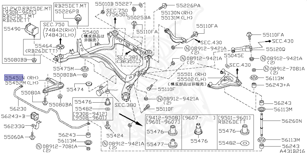 Nissan - Skyline GT-R - BCNR33 - 1997 - GTR/AJ - 4 DOOR SEDAN(4S) - 4 WHEEL DRIVE(4WD) - MANUAL TRANS 5-SPEED(MT.F5) - HICAS - RB26DETT