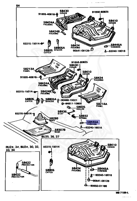 Toyota - Dyna - BU30 - 1982 - TRUCK(PICKUP):TR TYPE - Manual - B