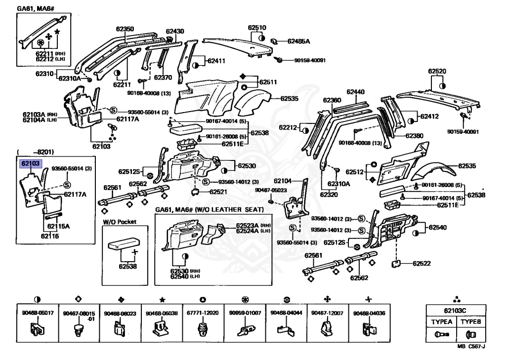 Toyota - Celica - MA63 - 1985 - G TYPE - LIFTBACK - Automatic - MTEU