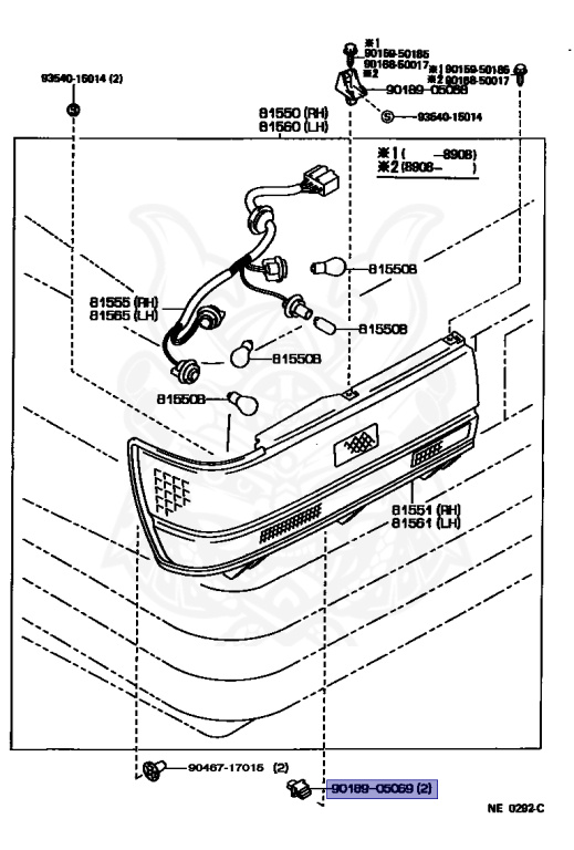 Toyota - Crown - YS130 - 1989 - DLX TYPE - SEDAN - Manual - 3YP