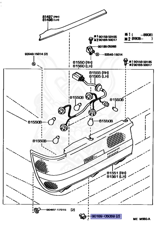 Toyota - Crown - MS137 - 1988 - ROYAL SALOON G TYPE - HARDTOP - Automatic - 7MGE