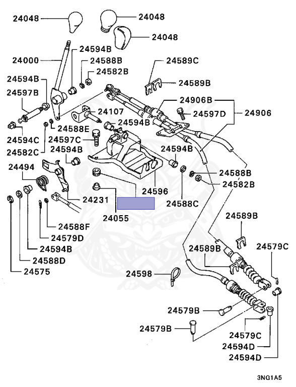 MB659624 - Mitsubishi - Bushing, Gearshift Link - Nengun Performance