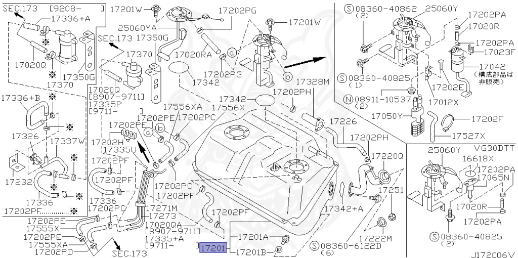 17202-30P10 - Nissan - Fuel Tank Assembly - Nengun Performance