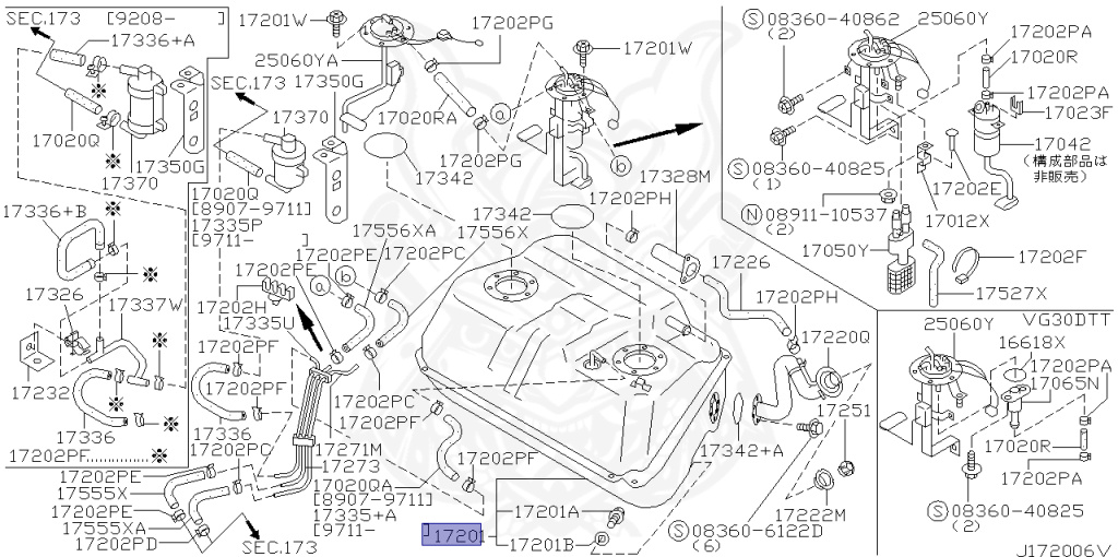 17202-30P10 - Nissan - Fuel Tank Assembly - Nengun Performance