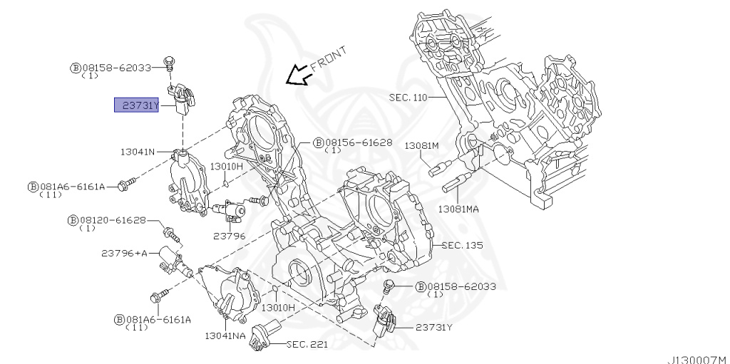 23731-2Y523 - Nissan - Crankshaft Position Sensor - Nengun