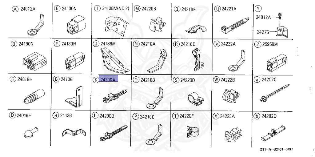 N 24225-89964 - Nissan - Clip, Wiring House - Nengun Performance