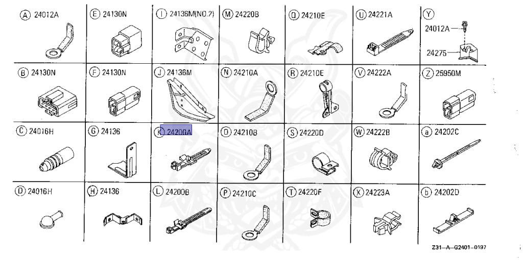 24225-89964 - Nissan - Clip, Wiring House - Nengun Performance