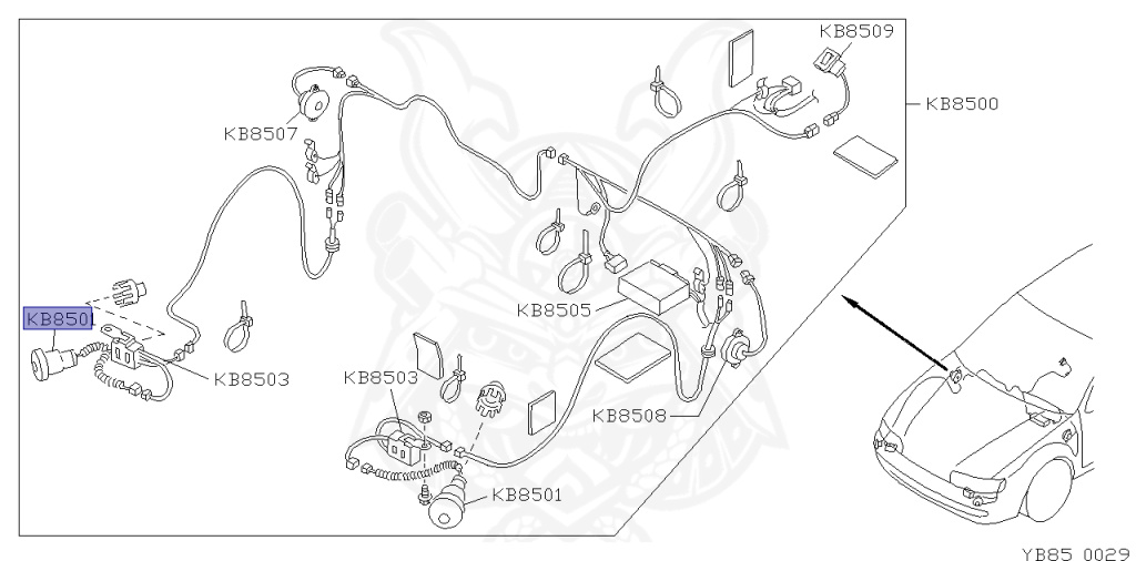 B8531-89910 - Nissan - Sensor Fr, Rh - Nengun Performance