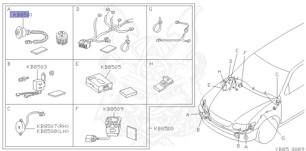 B8531-89910 - Nissan - Sensor Fr, Rh - Nengun Performance