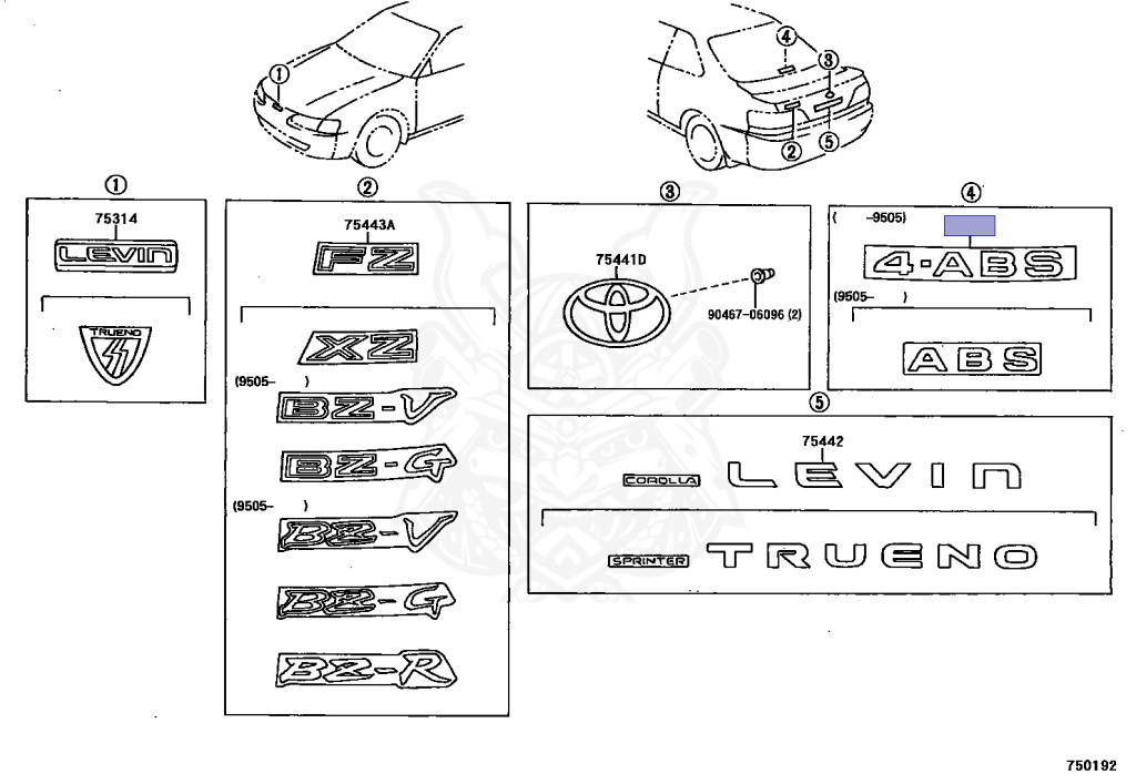 Toyota - Sprinter Levin - AE111 - 1997 - BZ-G TYPE - COUPE - Manual - 4AGE