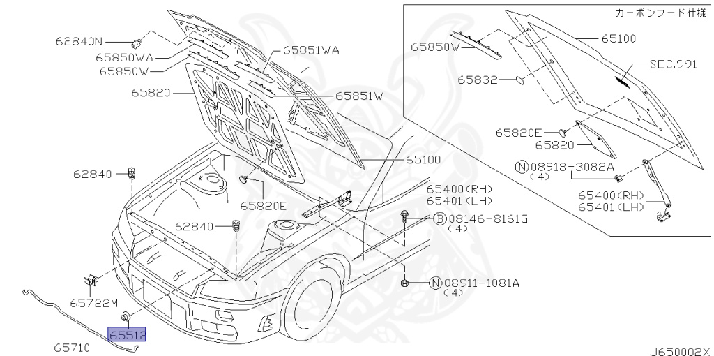 Nissan - Skyline - R34 GT - HR34 - 2001 - 20GT - 2 door hard top (2K) - AUTOMATIC-FLOOR SHIFT(AT.F4) - High cast, 2-link (IRS.2WD) - RB20DE