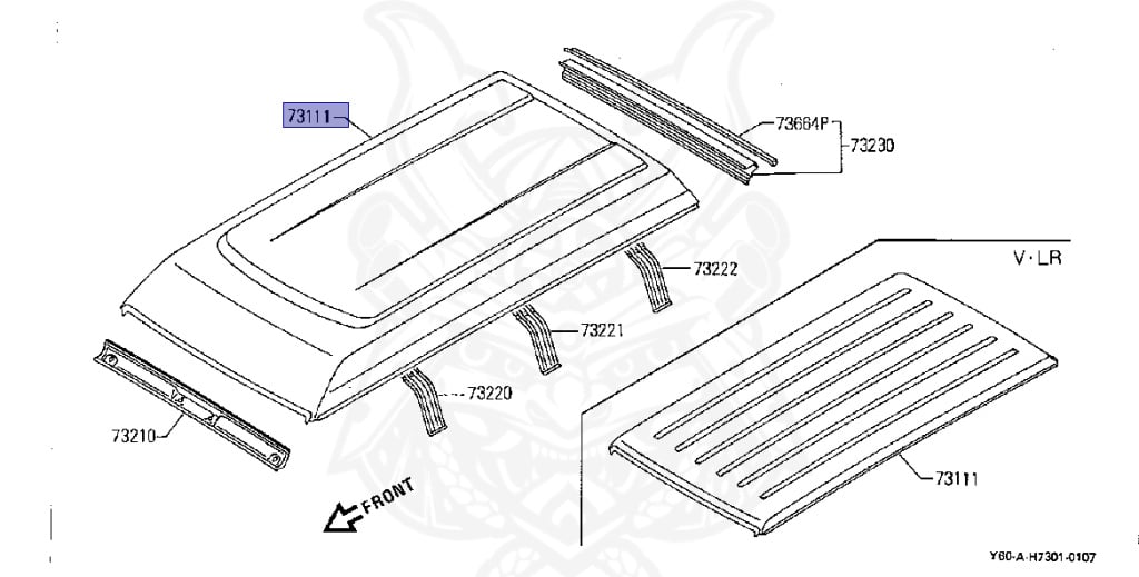 73112-06J30 - Nissan - Roof Panel - Nengun Performance