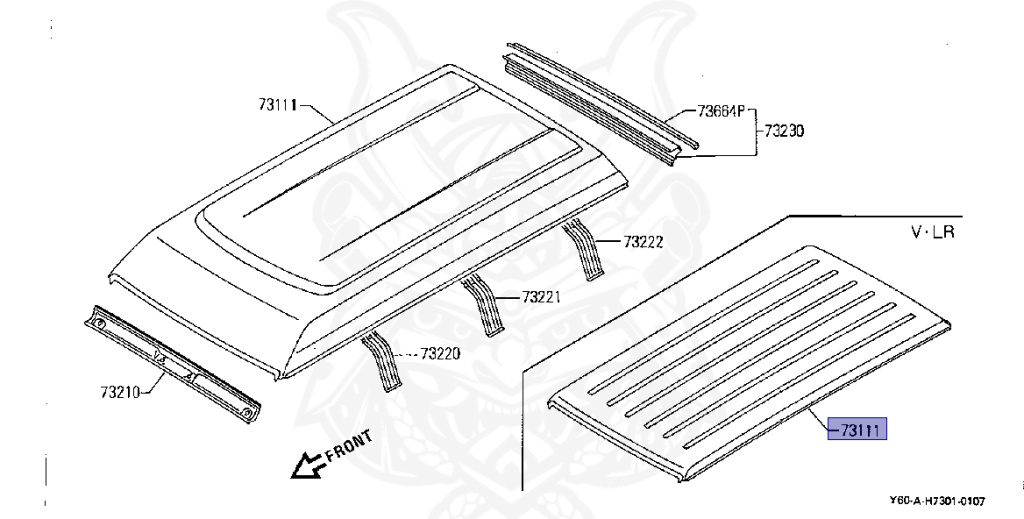 73112-06J30 - Nissan - Roof Panel - Nengun Performance