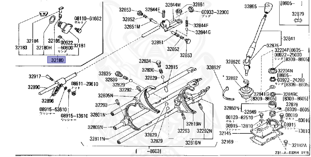 Nissan - Fairlady Z - Z31 - 1988 - ZR2 - MANUAL TRANSMISSION(MT) - T-bar roof (KZ#) - RB20DT