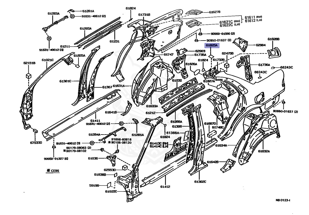 Toyota - Corolla - AE95 - 1990 - SE TYPE - 4-DOOR - Automatic - 4AFE