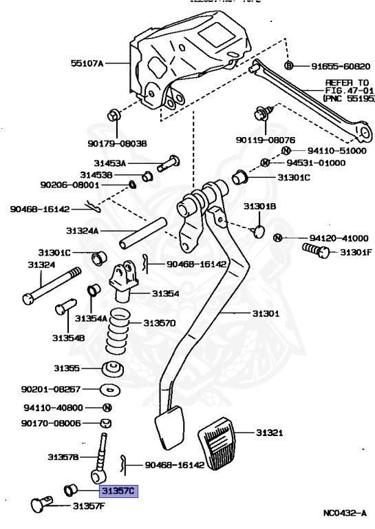 90386-10019 - Toyota - Bush (for Clutch Pedal Spring Seat Upper