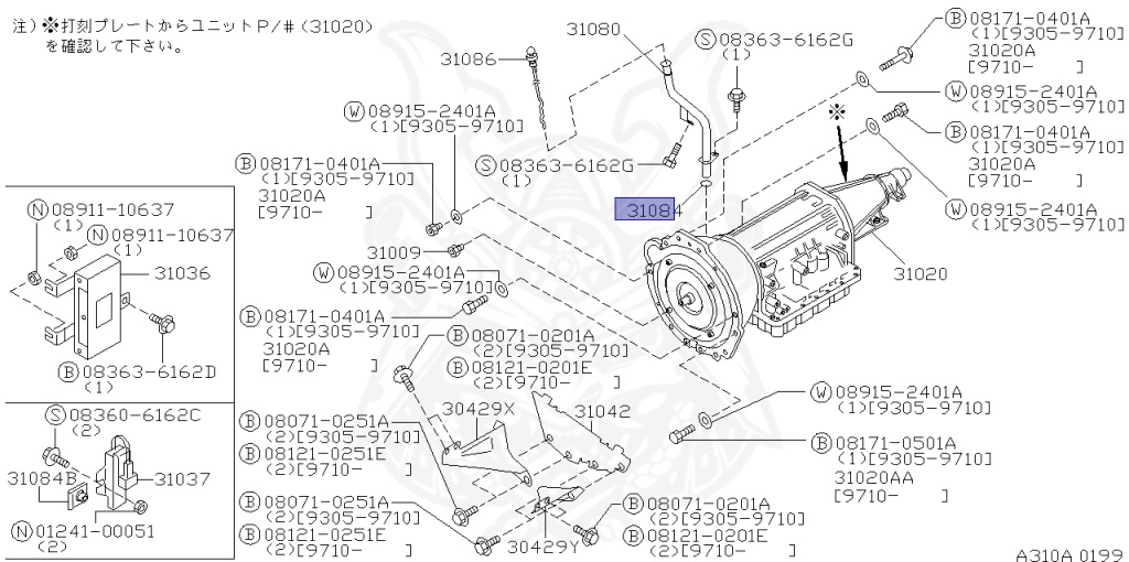 Nissan - Largo - W30 - 1998 - Highway Star Touring - WAGON(W) - AUTOMATIC TRANSMISSION(AT) - KA24DE