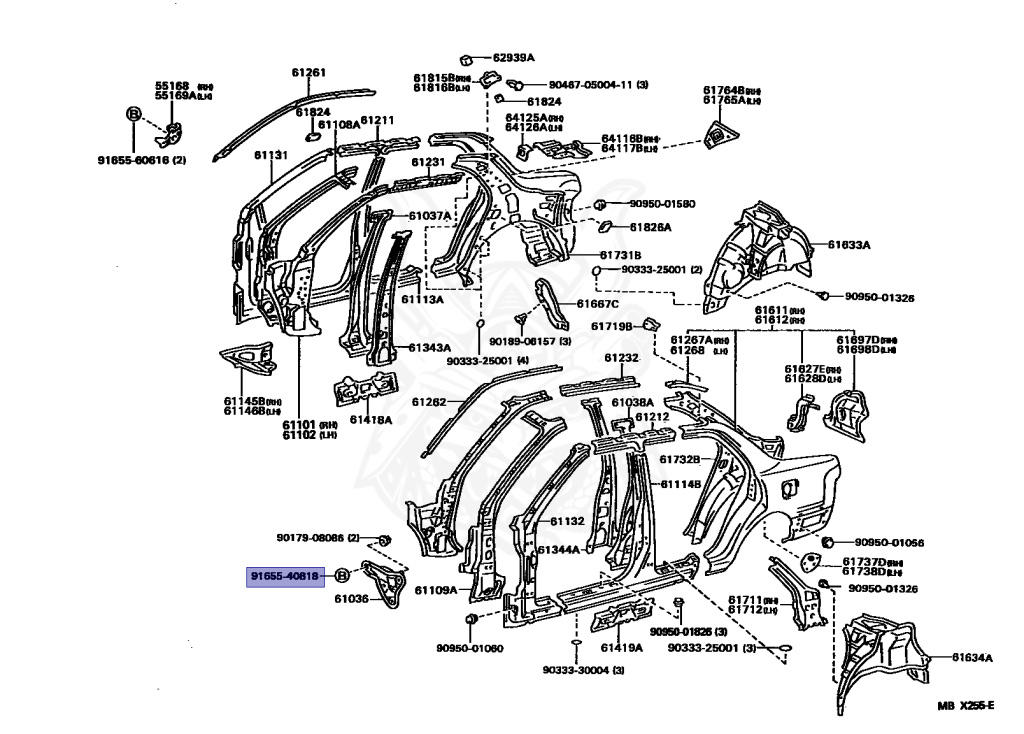 Toyota - Scepter - SXV10 - 1994 - SEDAN - 5SFE