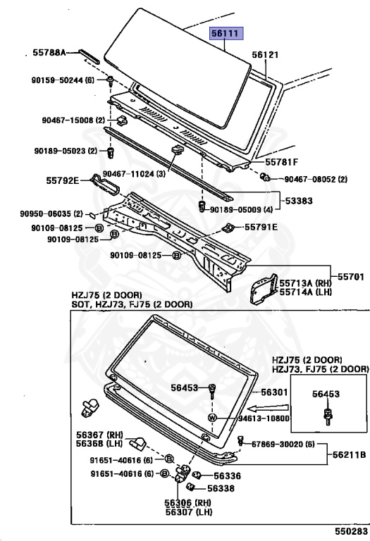 なっつ 56111-60220 - Toyota - Glass, Windshield - Nengun Performance