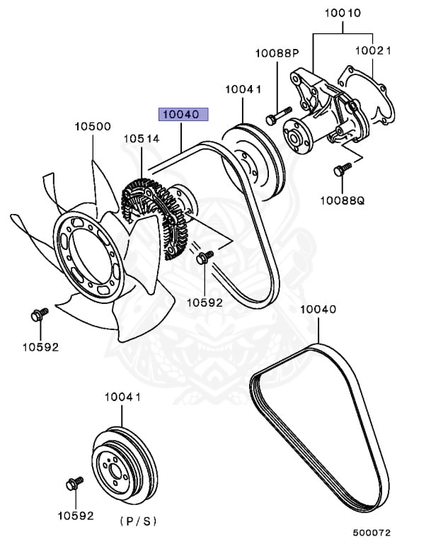 MD313653 - Mitsubishi - Belt, Alternator & Others - Nengun Performance