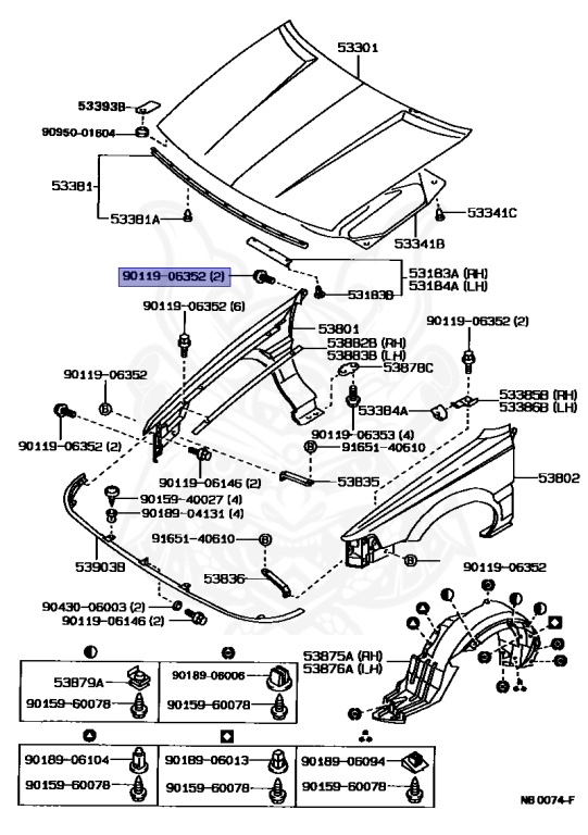Toyota - Corolla - AE95 - 1988 - XE TYPE - 4-DOOR - Manual - 4AF