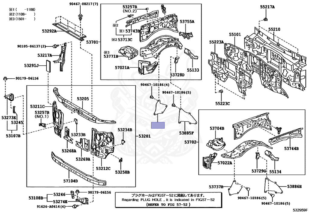 53735-35150 - Toyota - Seal, Front Fender Apron, Rh - Nengun