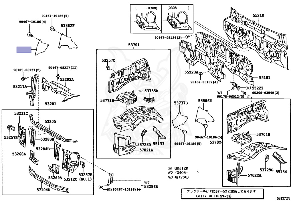 53735-35150 - Toyota - Seal, Front Fender Apron, Rh - Nengun