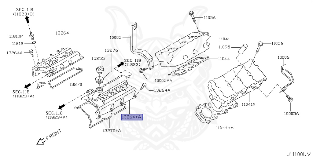 13264-AM610 - Nissan - Rocker Valve Cover Assembly - Nengun