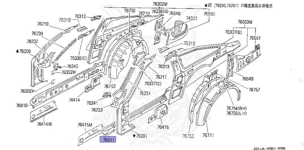 Nissan - Fairlady Z - Z31 - 1985 - ZX - MANUAL TRANSMISSION(MT) - T-bar roof (KZ#) - VG30T