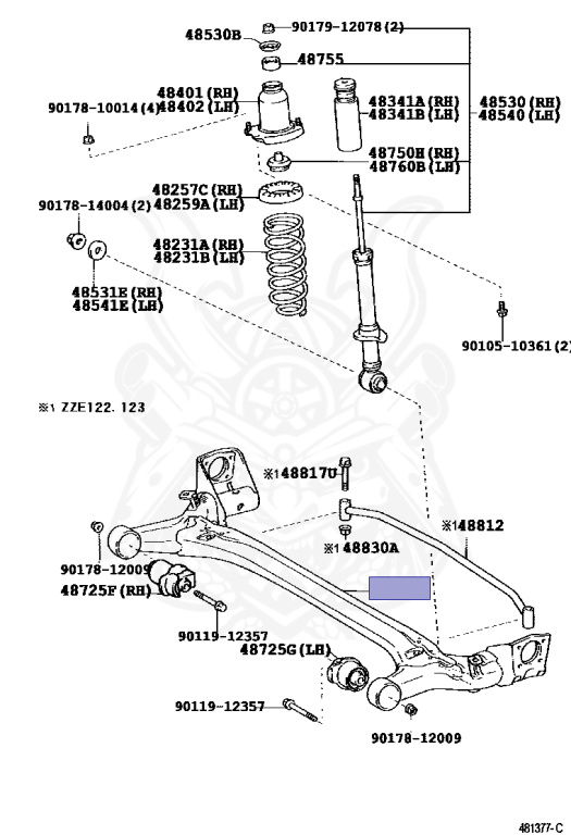Toyota - Corolla Allex - ZZE123 - 2003 - Manual - 2ZZGE