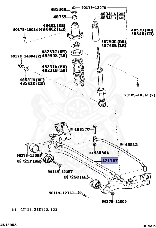 Toyota - Corolla Fielder - ZZE123G - 2000 - Z AERO TOURER TYPE - WAGON - Automatic - 2ZZGE