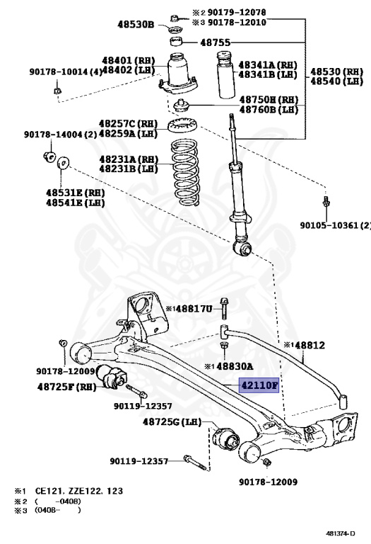 Toyota - Corolla Fielder - ZZE123G - 2001 - Z AERO TOURER TYPE - WAGON - Automatic - 2ZZGE