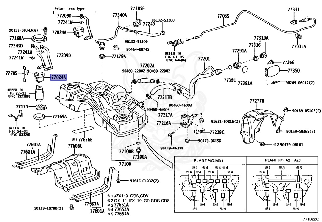Toyota - Mark 2 - JZX110 - 2000 - GRANDE IR-V TYPE - SEDAN - Manual - 1JZGTE